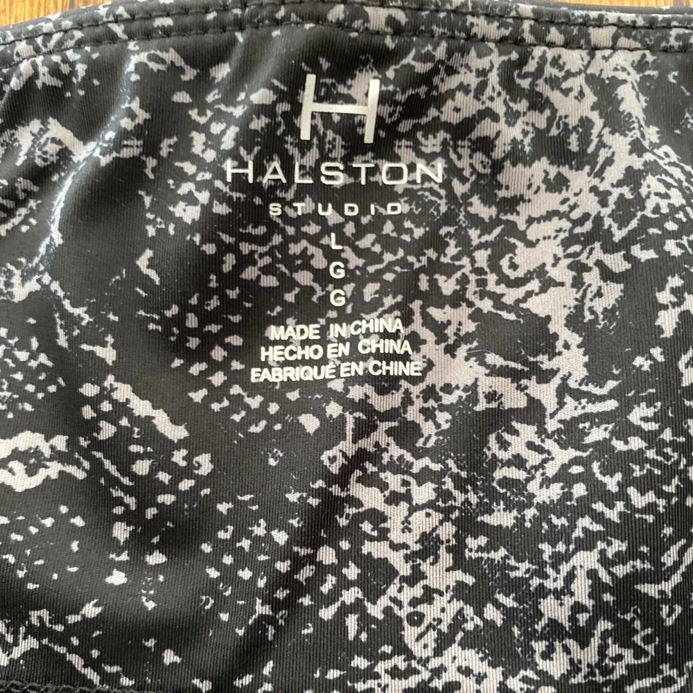 Halston Studio Snake Skin Legging Customizable Black Women’s Size L NWT - Picture 5 of 9